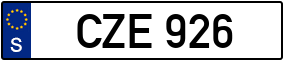 Trailer License Plate
